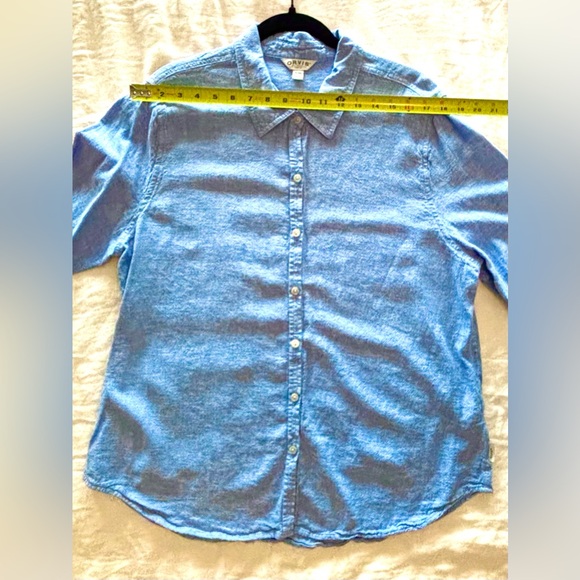 Orvis Women’s Linen Blend Shirt - Picture 6 of 8